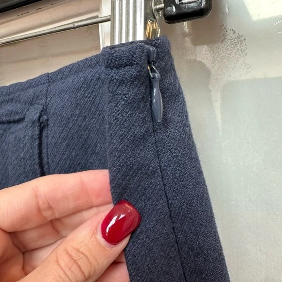 Vintage Betsey Johnson Retro Y2K 90’s Navy A-Line Layered Hem Skirt Size 6 - Picture 3 of 9